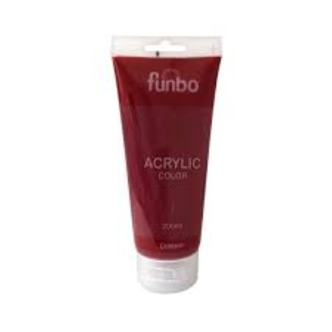 Funbo Acrylic TUBE 200ml 01 CRIMSON FO-AC-200-001